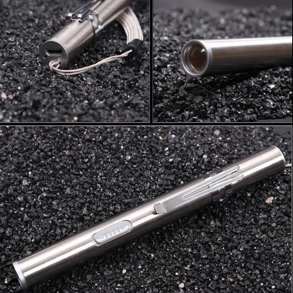 Đèn pin 8000LM Đèn pin bỏ túi Đèn pin LED Kích thước bút T6 USB đèn pin và đèn sạc