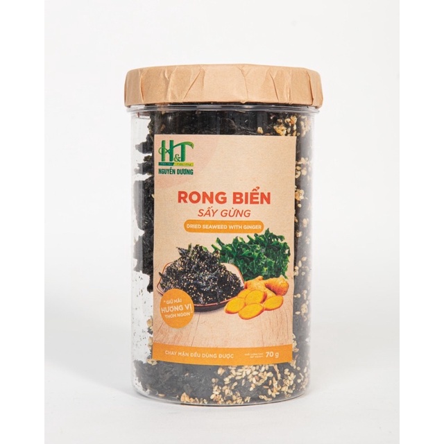 Rong biển cháy tỏi/ sấy gưng 70g