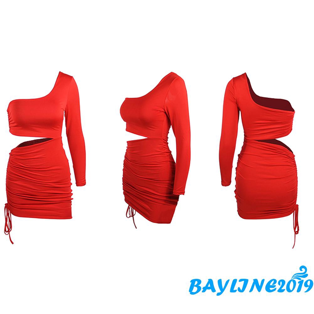 Váy ôm dáng hở vai kiểu dáng thời trang quyến rũ cho nữ