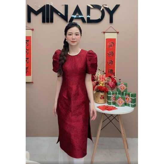 Áo dài gấm hoa 3D