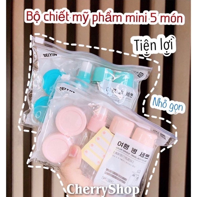 Bộ Chiết Mỹ Phẩm Du Lịch 7 Món - Tiện Ích - Hàng Loại 1