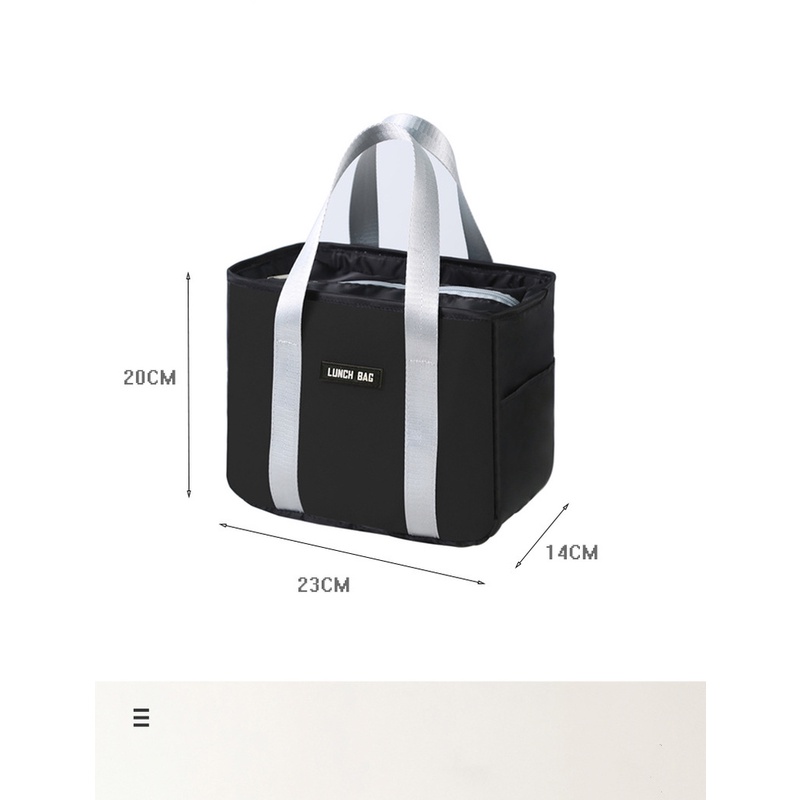 Túi Đựng Hộp Cơm Trưa Giữ Nhiệt Cỡ Lớn Tiện Lợi