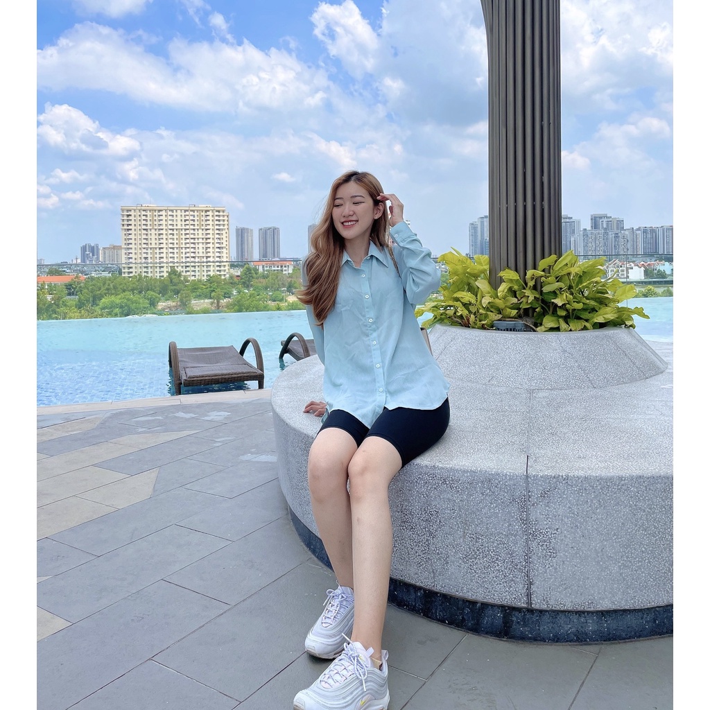 Áo Sơ Mi, Dài Tay, Cách Điệu Đuôi Tôm, Màu Nâu - Lovadova 21B11C001
