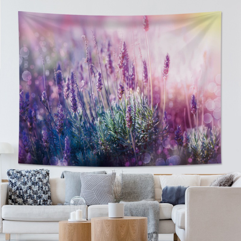 Vải treo tường Decor Bộ sưu tập TRANH PHONG CẢNH - HOA LAVENDER mẫu hot nhất