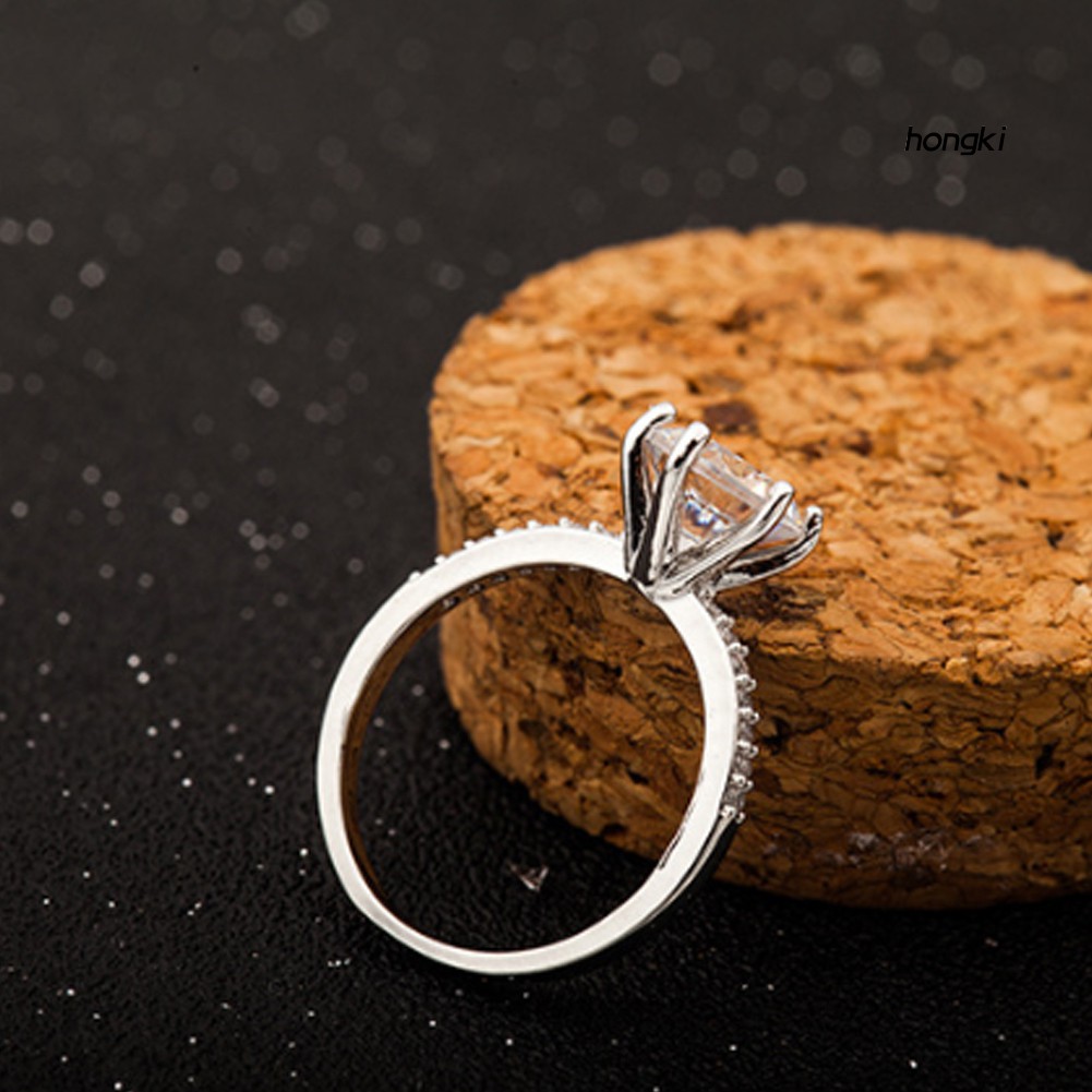 Nhẫn Đính Đá Zircon Thời Trang Cho Nữ