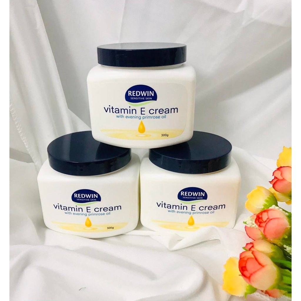 Kem Dưỡng Da Body Mềm Mịn Redwin Vitamin E Cream Hộp 300g – Hàng Chuẩn