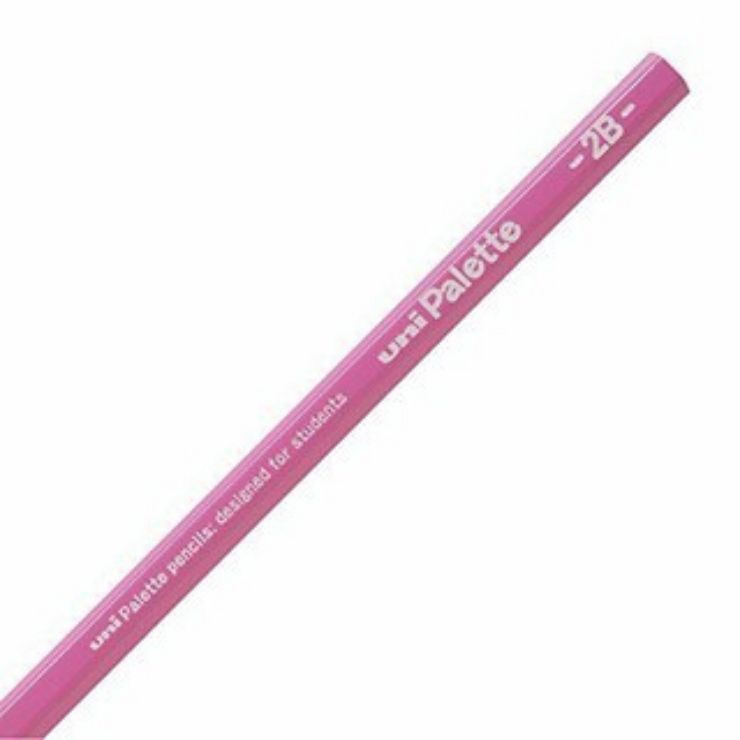 Set 12 Bút Chì 2B Uni Palette,Viết Trơn Đều,Mịn Màng Trên Mặt Giấy