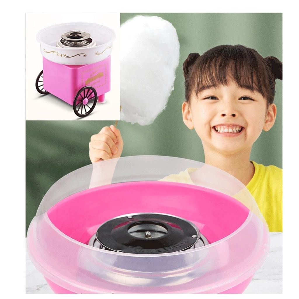 Máy làm kẹo bông gòn có bánh xe