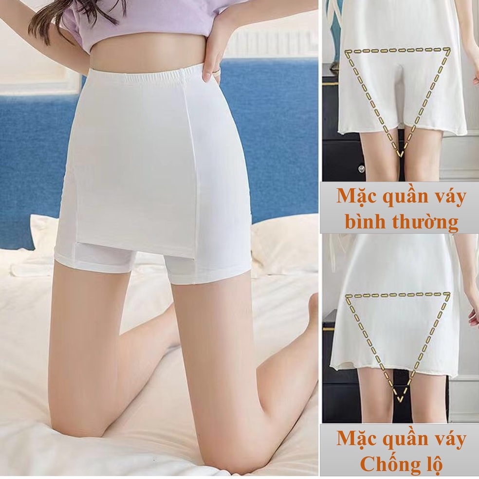 Quần Mặc Trong Váy Bảo Hộ 2 Lớp Chống Lô Che Đi Vùng Tam Giác YiOn Underwear QV05