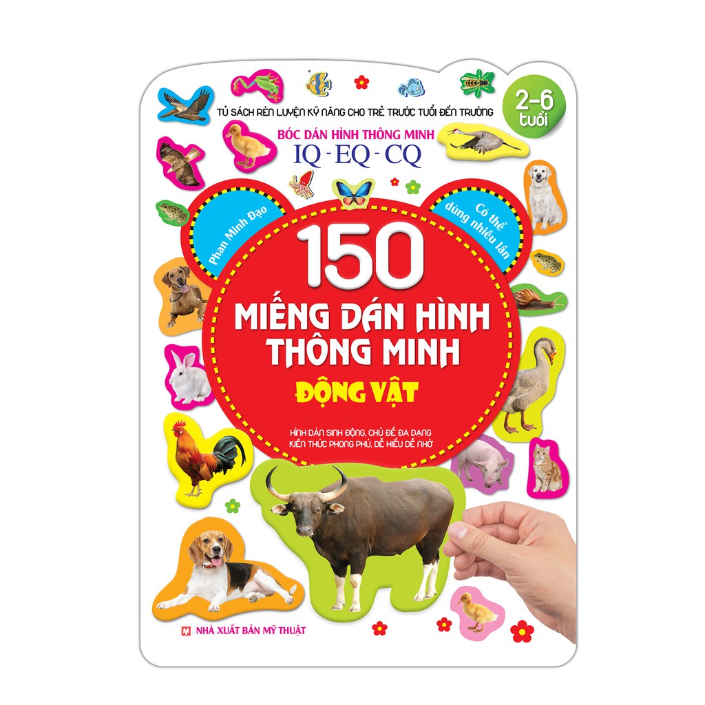 Sách - Combo 150 miếng dán hình thông minh (trọn bộ 6 cuốn) Kèm Quà tặng
