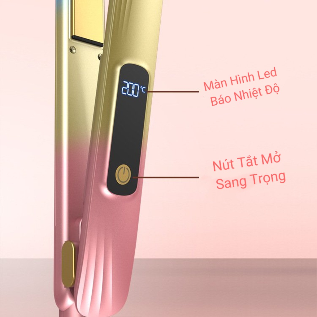 Máy ép duỗi tóc xoăn Hàn Quốc,máy kẹp tóc thẳng bản nâng cấp