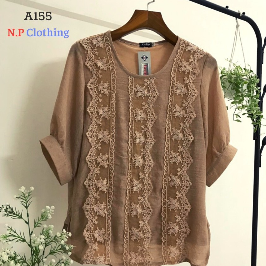 Áo Trung Niên Nữ A570, Kiểu Áo Trung Tuổi Chiffon Cho Mẹ Tay Dài Cổ Nơ Bèo Sang Trọng |Thời Trang Trung Niên NP Clothing