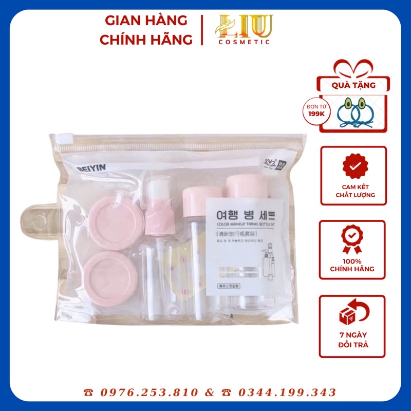 [FREE SHIP] BỘ CHIẾC MỸ PHẨM DU LỊCH - BỘ CHIẾT MỸ PHẨM 7 MÓN