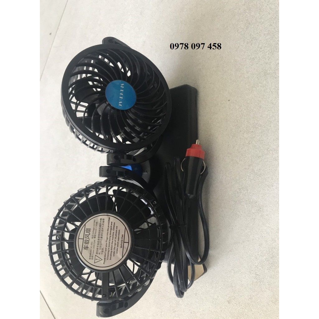 Quạt mini 12V trên ô tô