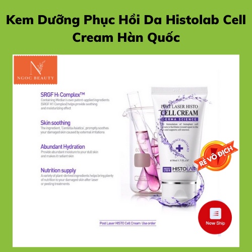 Kem dưỡng phục hồi, làm dịu da, tái tạo da, Histolab Cell Cream Hàn Quốc