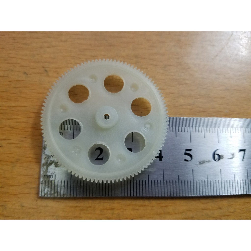 Bánh răng nhựa đường kính 41mm dùng chế tạo máy bay điều khiển từ xa,hàng chất lượng tốt giá hợp lý,mới 100%