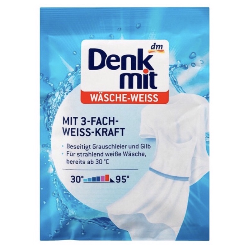 [Hàng Đức] Bột tẩy trắng quần áo Denkmit 50g