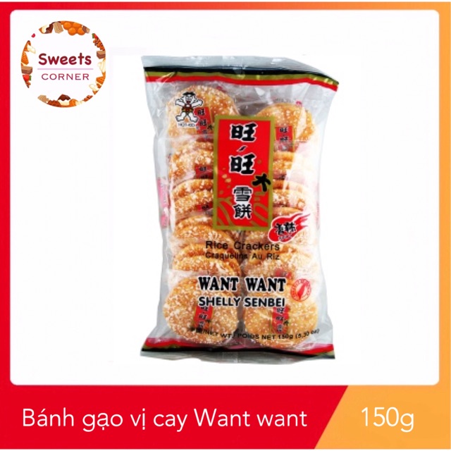 Bánh gạo vị cay Want Want Nhật Bản 150g