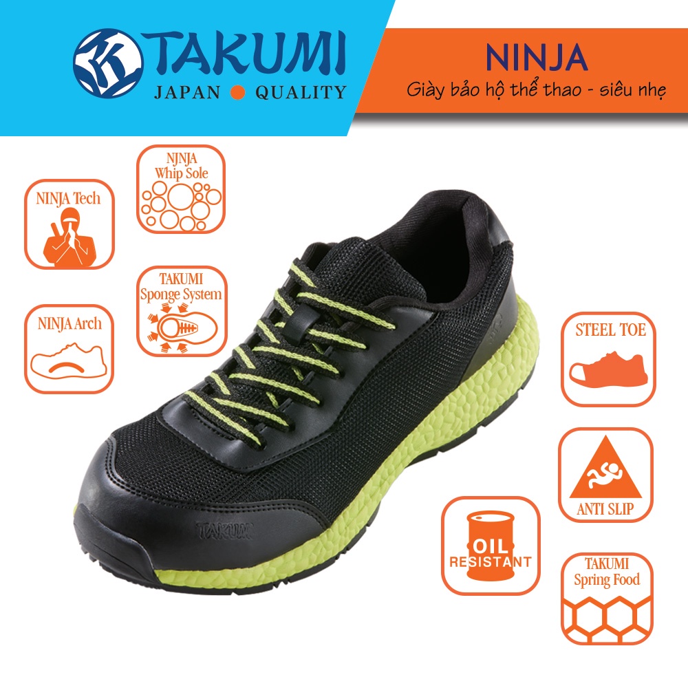 Giày Bảo Hộ Takumi Ninja Thể Thao