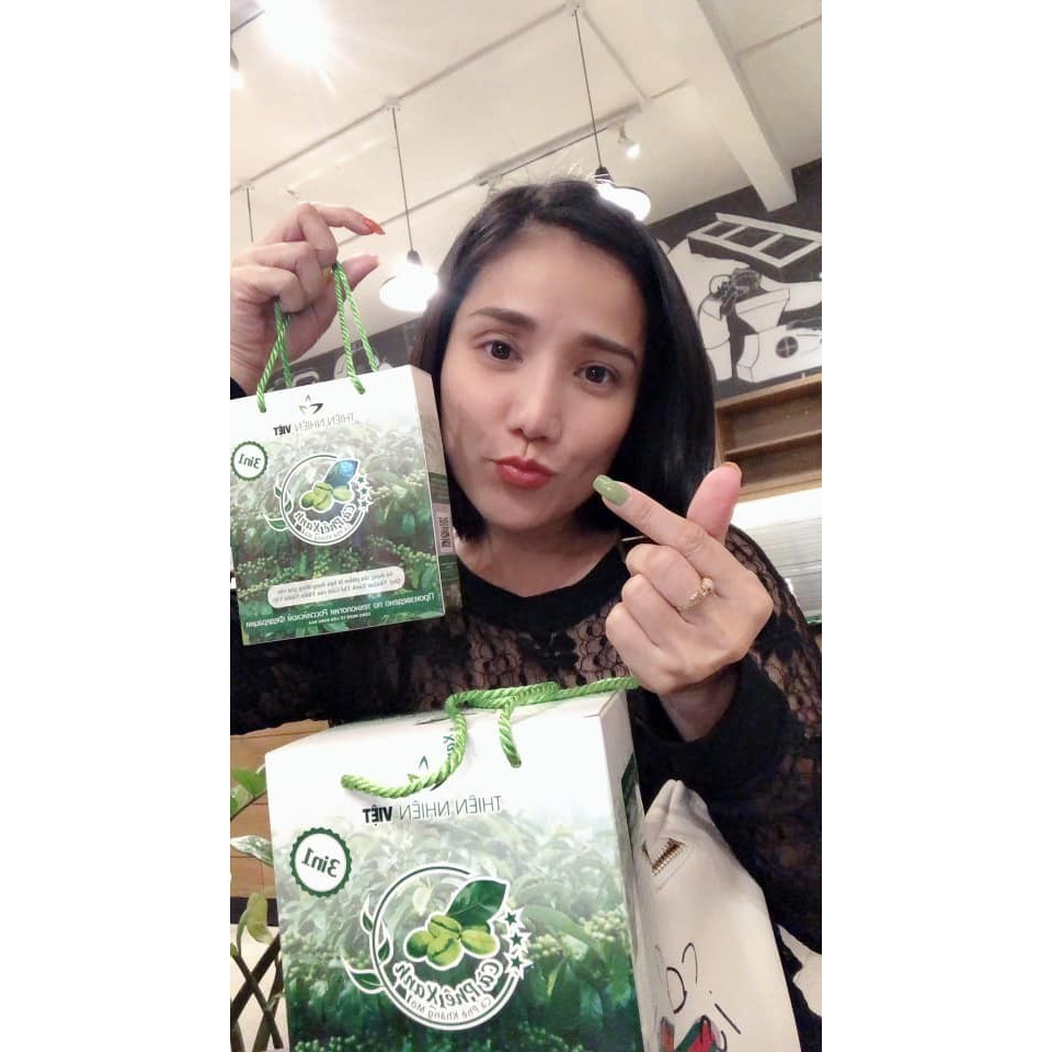 Hợp 30 gói cà phê xanh 3 hộp 10 gói kháng mỡ Thiên Nhiên Việt | BigBuy360 - bigbuy360.vn