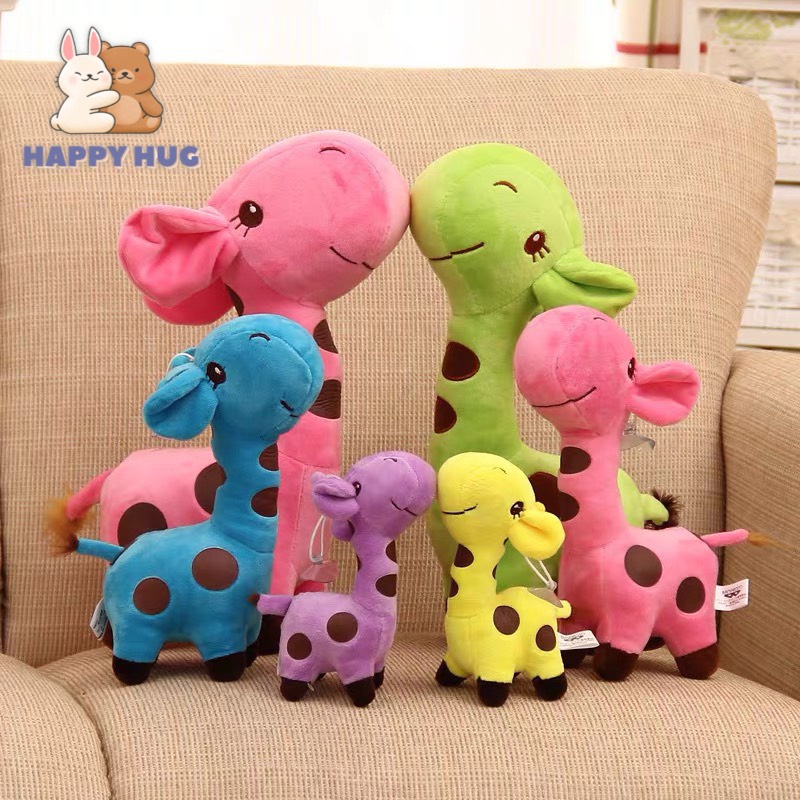 Thú bông hươu cao cổ size 25/40 cm, đồ chơi gấu nhồi bông cho đáng yêu cho bé - Happy Hug