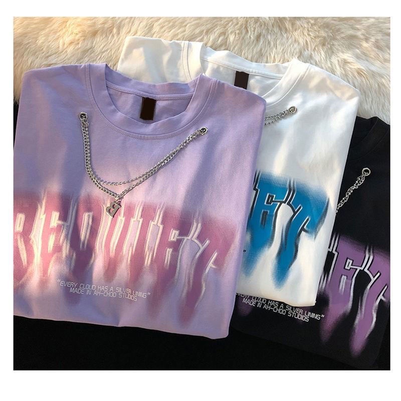 Áo Thun Tay Ngắn Dáng Rộng Phong Cách Hàn Quốc Thời Trang Mùa Hè Cho Nữ