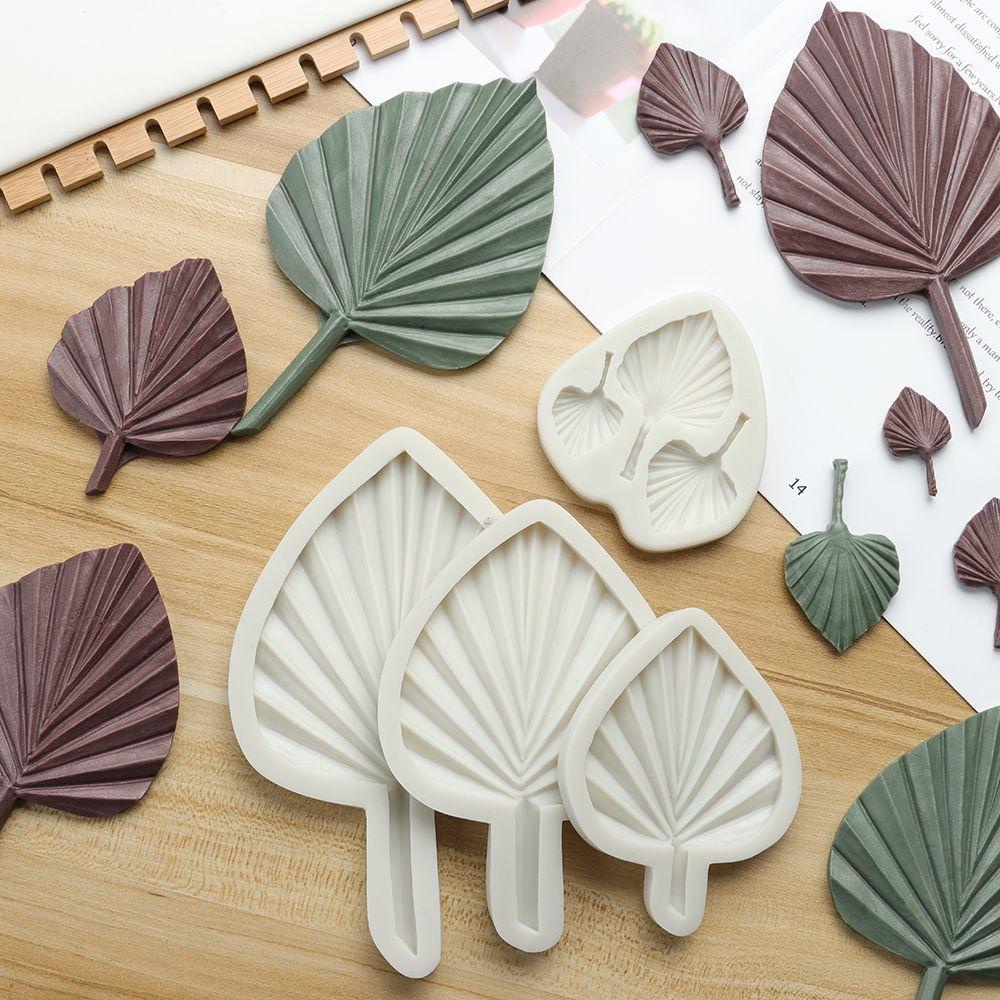 CONOPERY Khuôn Silicone Tạo Hình Làm Bánh Kẹo Hình Chiếc Lá DIY