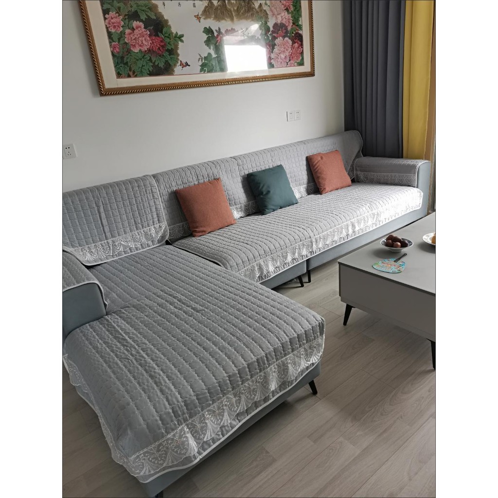 Vỏ Bọc Đệm Ghế sofa Chống Trượt Thiết Kế Đơn Giản Hiện Đại Phong Cách Bắc Âu