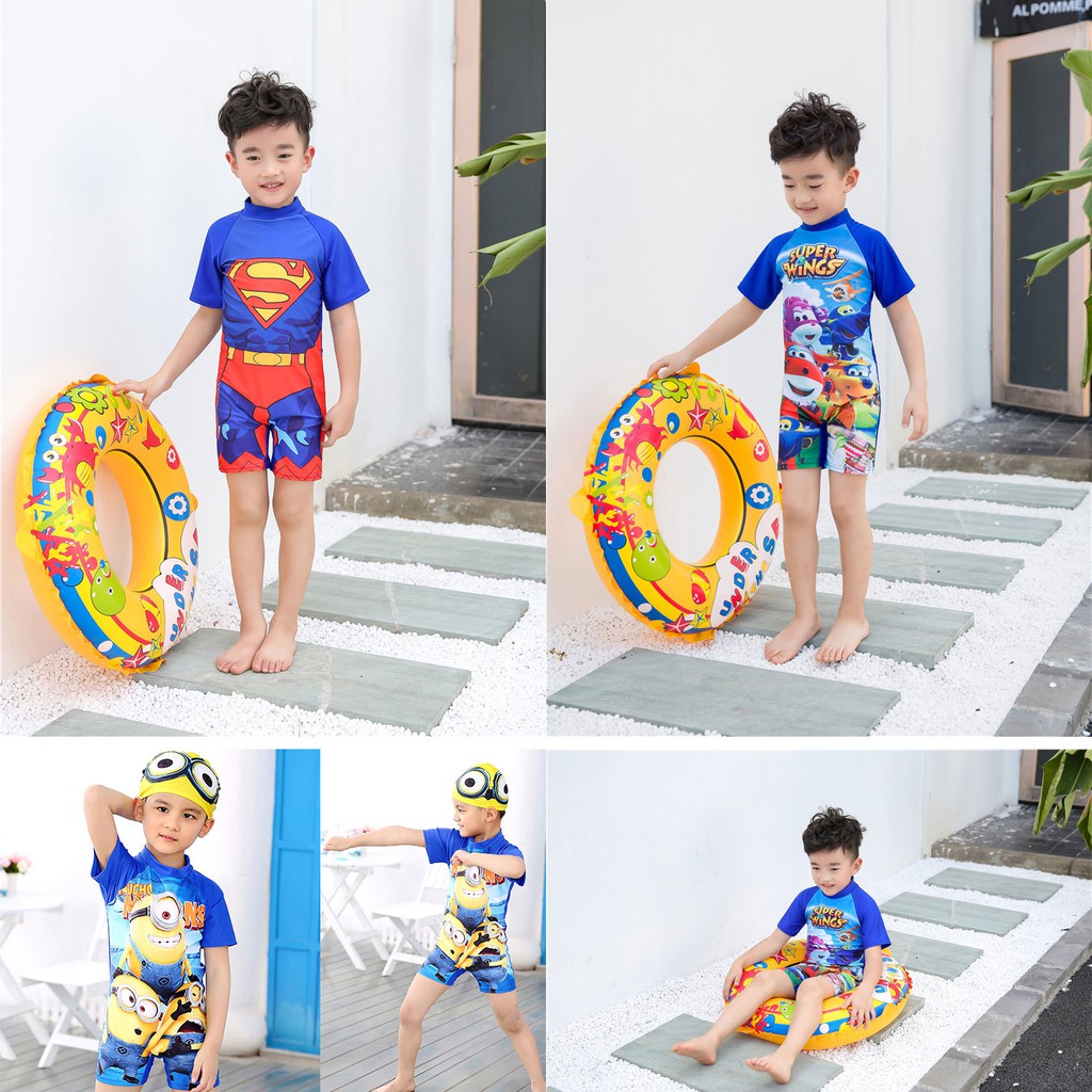 {SUSAM STORE} BỘ ĐỒ BƠI BÉ TRAI HOÀNG GIA CAO CẤP, LIỀN THÂN HỌA TIẾT SIÊU ĐẸP, SIZE CHUẨN TỪ 2 ĐẾN 2XL