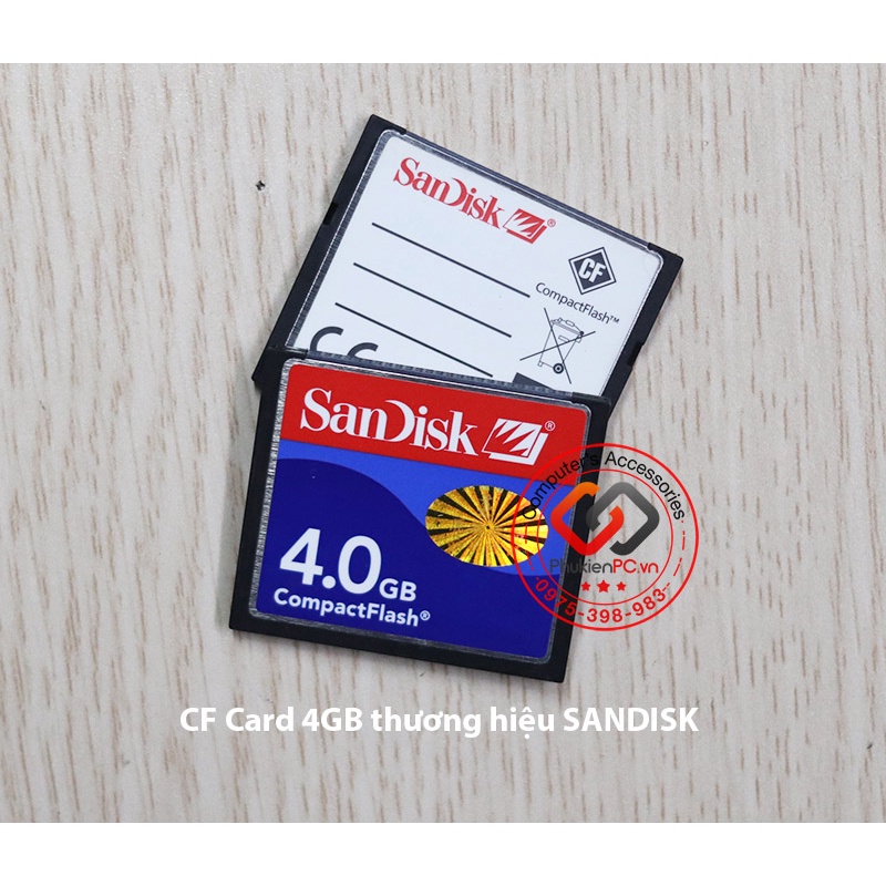 Combo Thẻ nhớ CF 4GB, áo thẻ PCMCIA 68Pin, Đầu đọc USB cho máy CNC