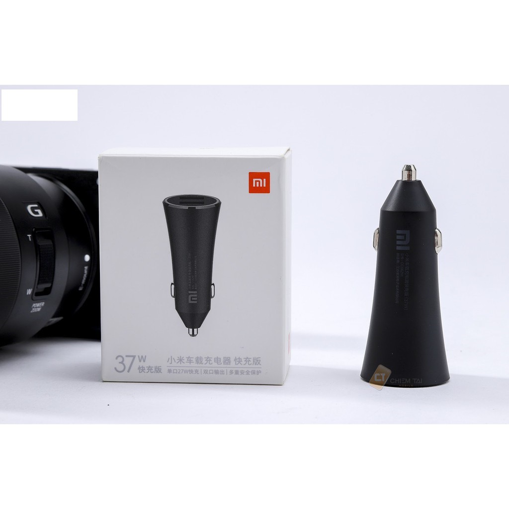 Tẩu Sạc điện thoại trên ô tô sạc nhanh 2 cổng usb 37w Xiaomi