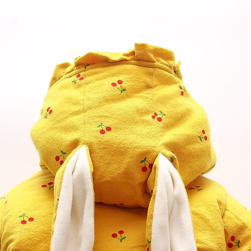 Áo Khoác Mùa Đông 2023 Có Mũ Trùm Đầu In Hình Tai Thỏ Dễ Thương Thời Trang Cho Bé Gái 9 Tháng-3 Tuổi