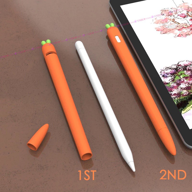 Vỏ bọc silicon bảo vệ bút cảm ứng Apple Pencil 1 và Pencil 2 case - Macos loại 1