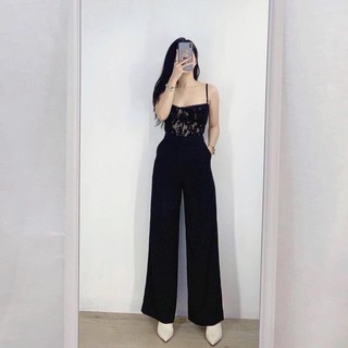 Quần ống Rộng culottes suông dài - Quần ống sớ khuy nữ cạp cao SIÊU HOT(hình thật).