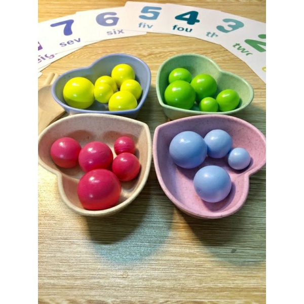 Đồ chơi thông minh Montessori gắp hạt kèm bát kích thích sáng tạo, đồ chơi phát triển trí tuệ