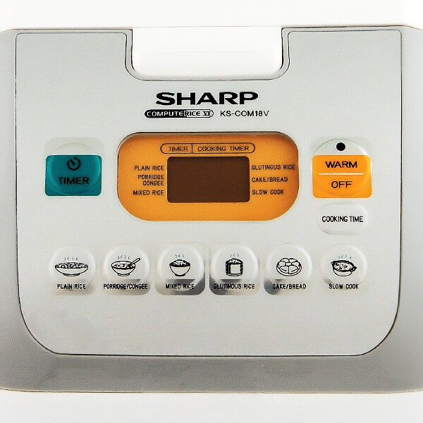 Nồi cơm điện điện tử Sharp KS-COM18 1.8L (Trắng) - Hàng nhập khẩu