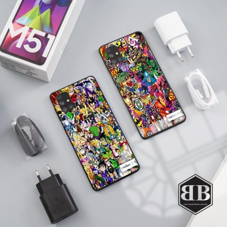 Ốp lưng kính cường lực Samsung Galaxy M51 hình sticker