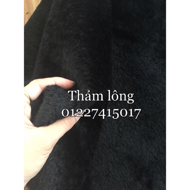 Thảm lông đen ngắn sz2mx1m6 