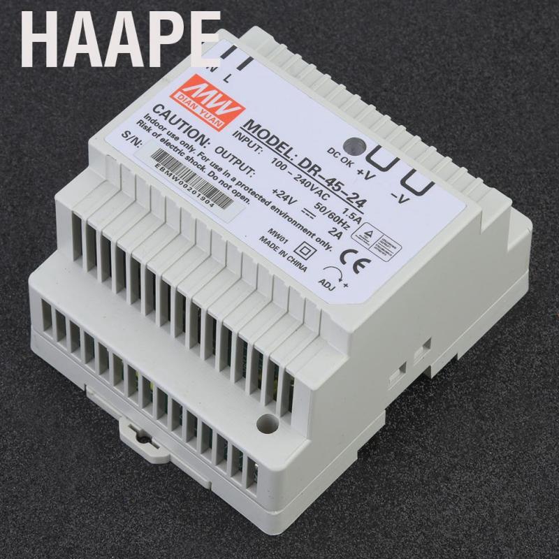 Bộ nguồn cấp điện công nghiệp DIN DR-45-24 45W một đầu ra 24V chuyển đổi AC/DC