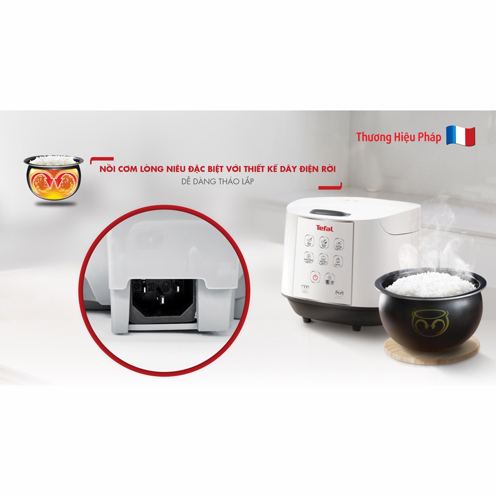Nồi cơm điện tử Tefal 1.8 lít RK732168
