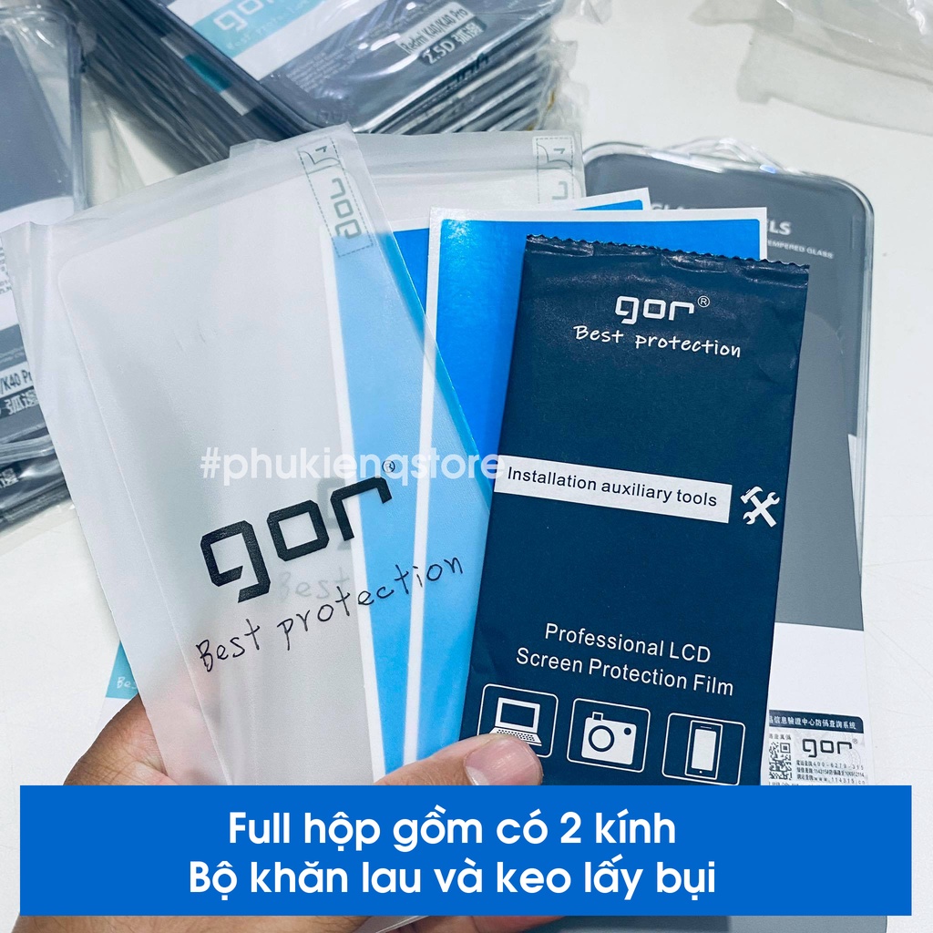 Cường lực Gor Xiaomi Remi K40 / K40 Pro / K30 / K30 5G / K30i / K30 Ultra / K30 Pro / K20 / K20 Pro Chính Hãng