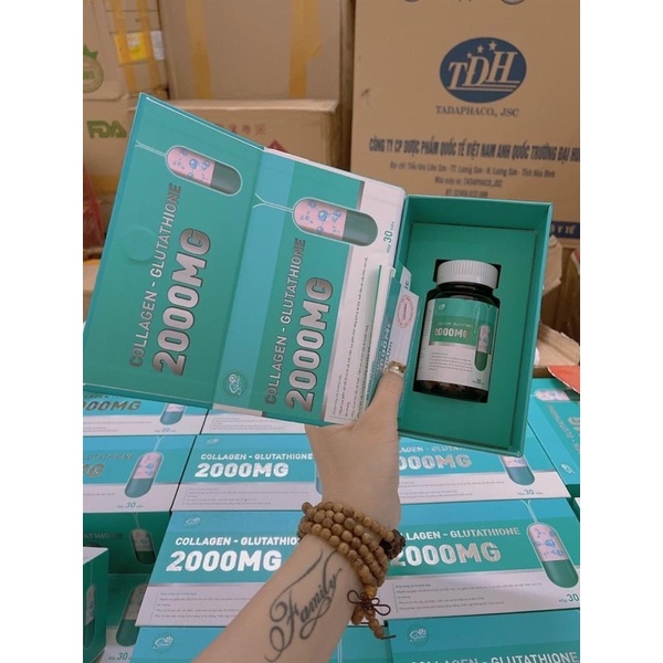 Trắng da GLUTATHIONE 2000  nâng tông tức thì giảm sạm nám mờ nếp nhăn