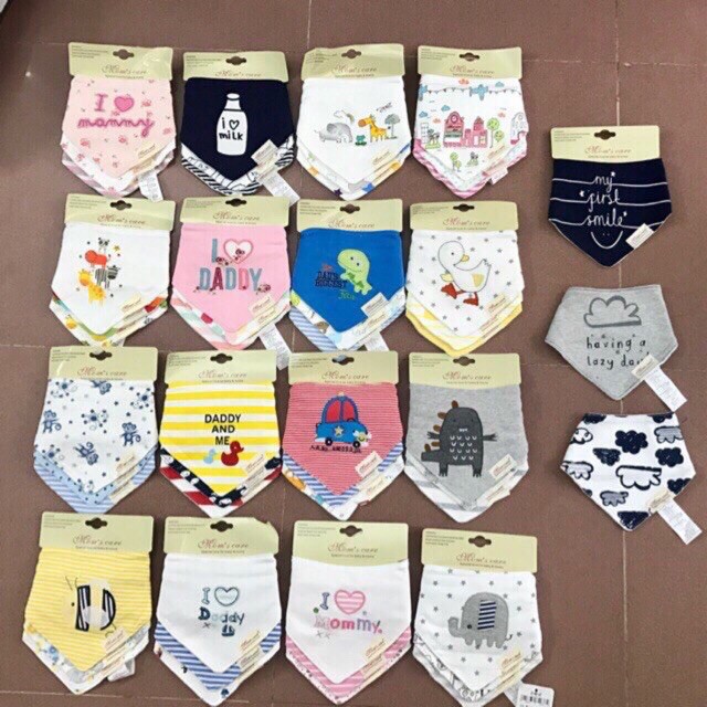 Set 3 Yếm Momcare cho bé hàng chính hãng