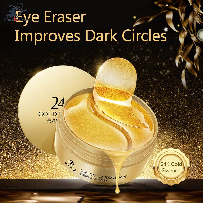 [Hàng mới về] Bộ 60 miếng mặt nạ hydrogel collagen vàng 24K dán mắt chống lão hóa loại bỏ quầng thâm