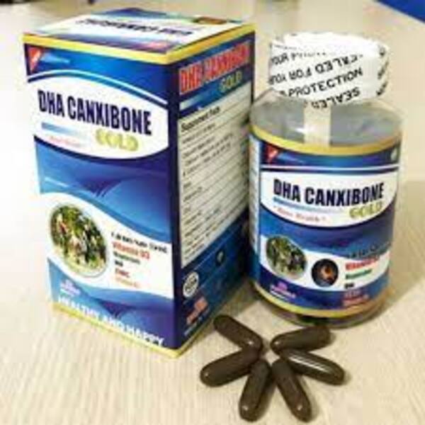 - Viên Bổ sung Canxi DHA Canxibone Gold Mỹ -Lọ 60 Viên