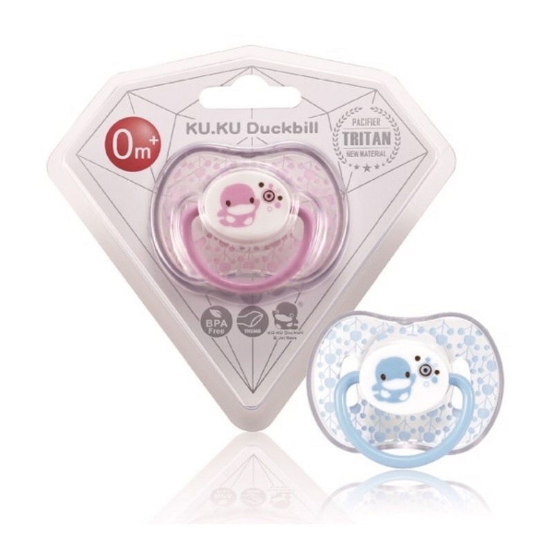 Ti ngậm silicone mềm chỉnh nha KU.KU DUCKBILL cho bé từ 0 tháng KU5514