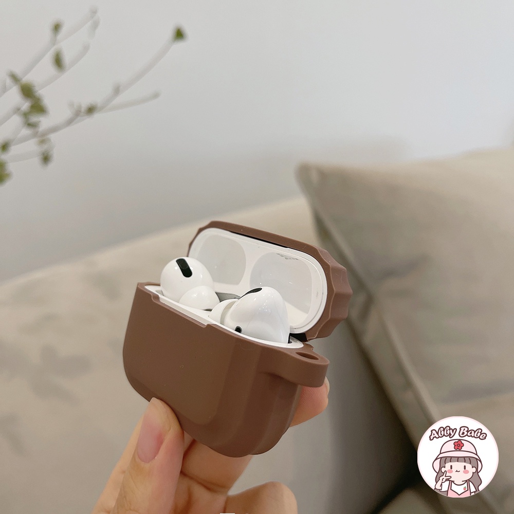 Vỏ Bảo Vệ Hộp Sạc Tai nghe không dây Earphone 1/2/pro Bằng TPU Mềm Họa Tiết Cà Phê Phong Cách Retro