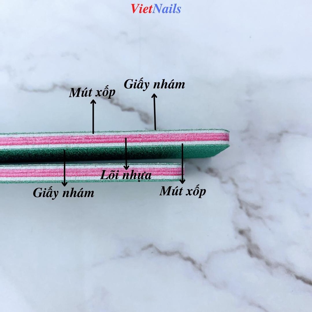 Dũa Móng Tay Dingxi Nhám Da Bò Xanh Bền Gấp Bốn Lần Dũa Nhám Da Bò Thường