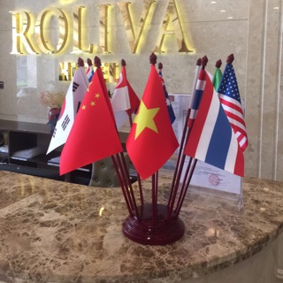 Cờ để bàn cắm 10 nước Tuỳ chọn