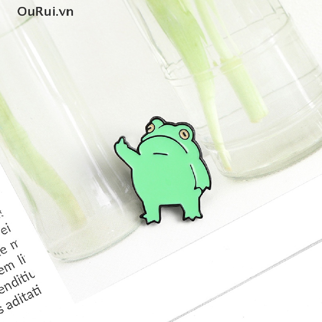 Ghim cài áo hình chú ếch độc đáo thú vị